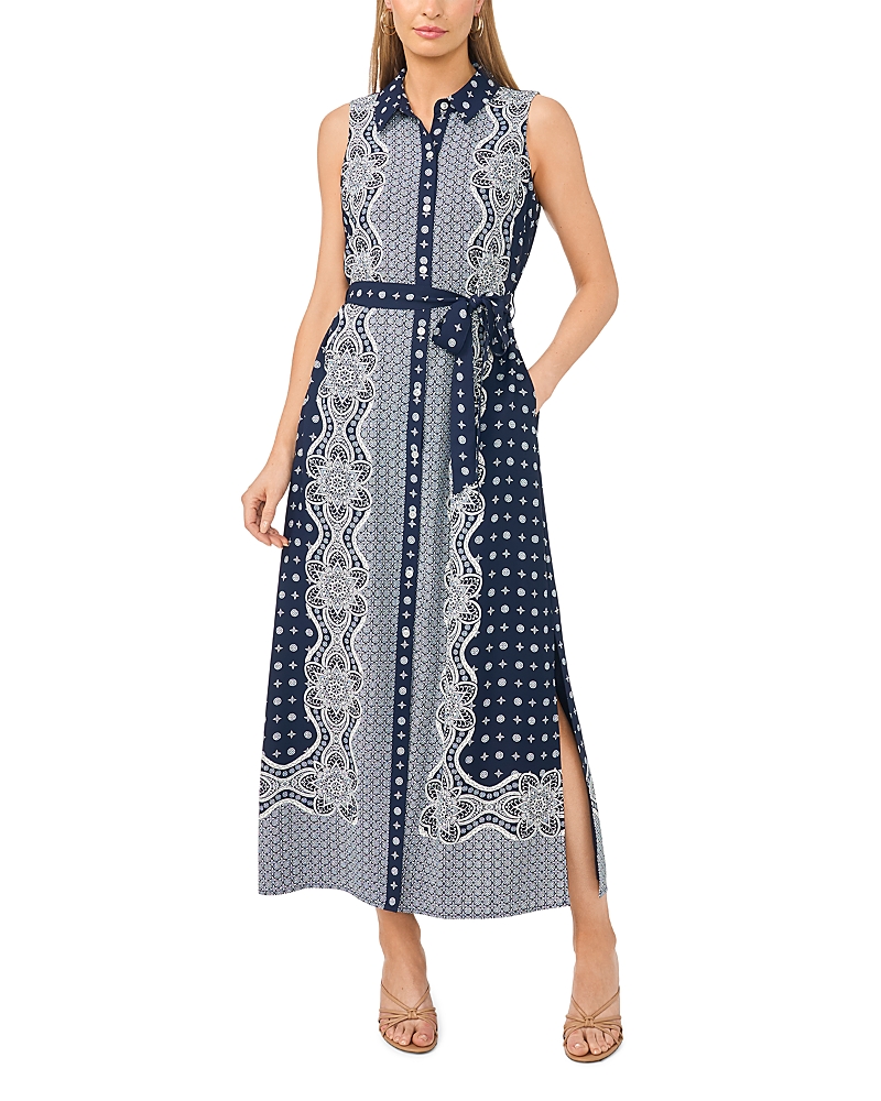 Vince Camuto Sleeveless Maxi Shirtdress