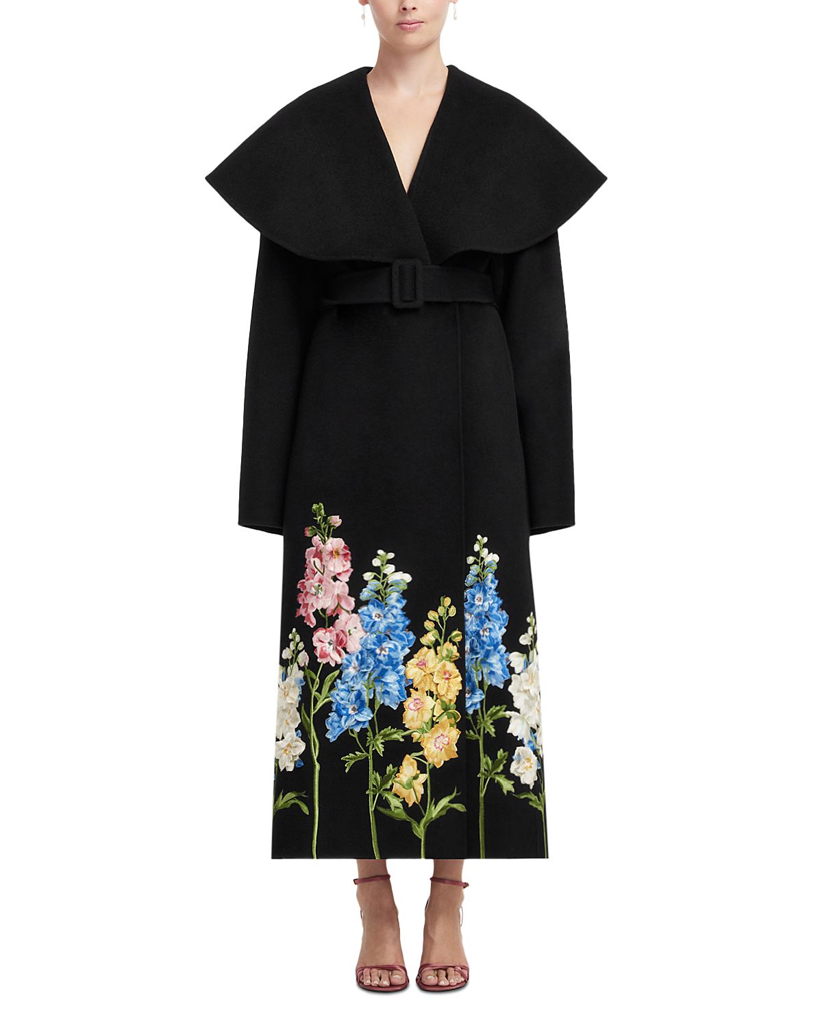 Leo Lin Joan Embroidered Wool Coat