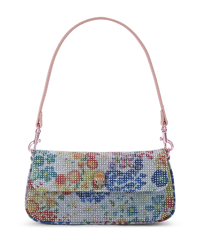 Kurt Geiger London Pickle Mini Crystal Floral Shoulder Bag
