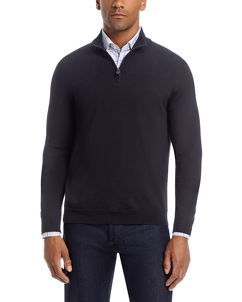 The Men's Store at Bloomingdale's Quarter-Zip Merino Wool Sweater - Exclusive