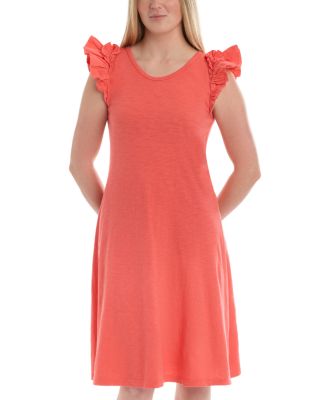 Ruffle Shoulder Tank Dress
