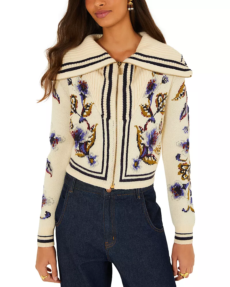 Farm Rio Golden Nature Knit Cardigan
