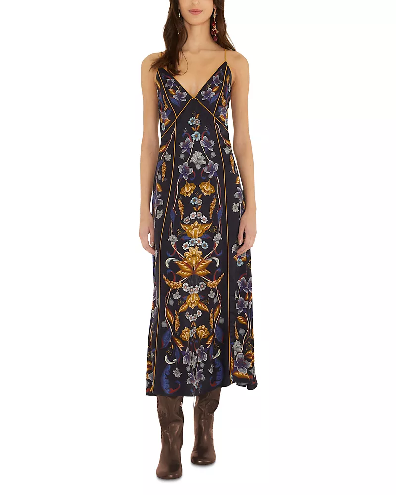 Farm Rio Floral Maxi Slip Dress