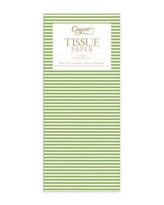 Green Stripe Tissue Paper