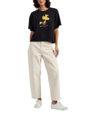  Women's Cotton Woodstock Embroidered T-Shirt