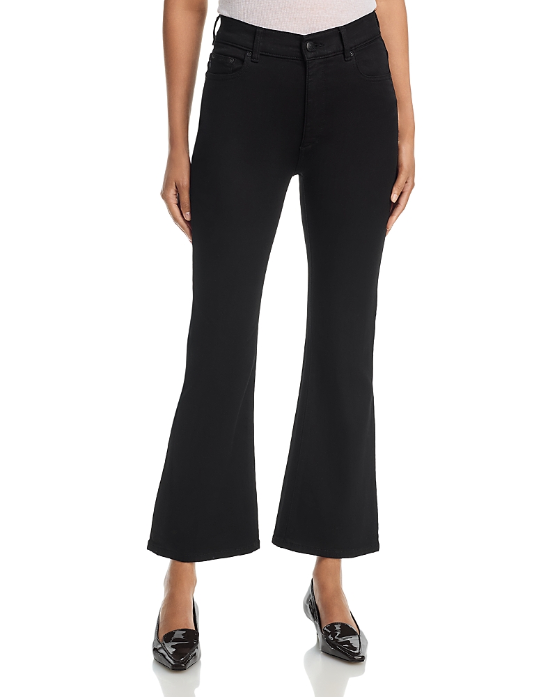 DL1961 Bridget Boot High Rise Instasculpt Crop Jeans in Hail