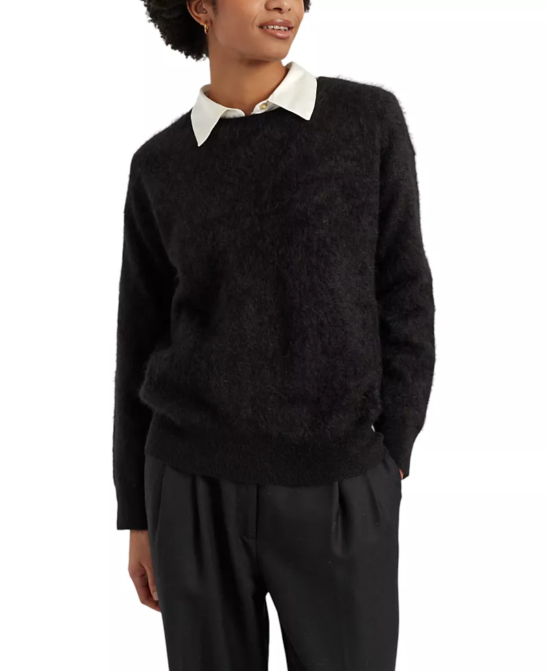 Chinti & Parker Women's Brushed Cashmere Crew Neck Sweater