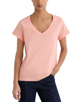 Cotton V Neck Tee