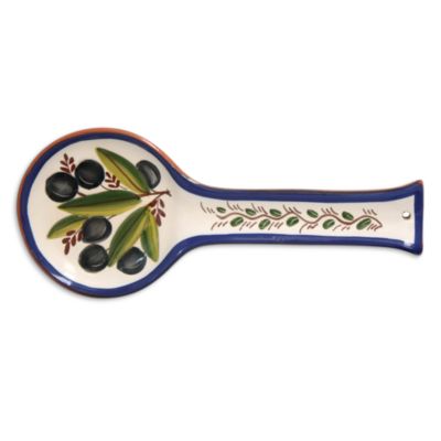 Terracotta Hand Painted Spoon Rest