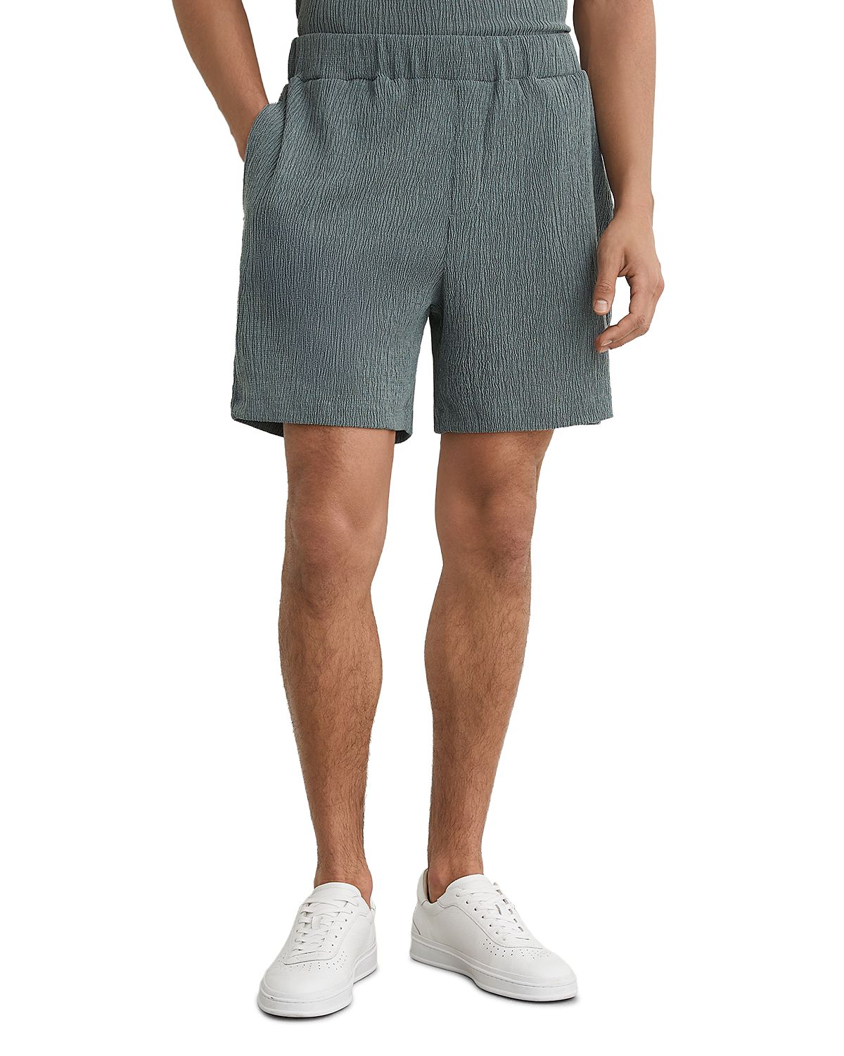 Reiss Textured 5.9 Elastic Shorts