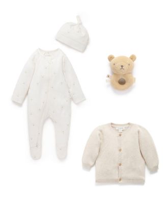  Unisex Zip Footie & Cardigan Gift Set - Baby