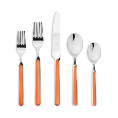 Mepra Fantasia 20-piece Flatware Set In Orange