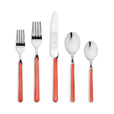 Mepra Fantasia 20-piece Flatware Set In Red