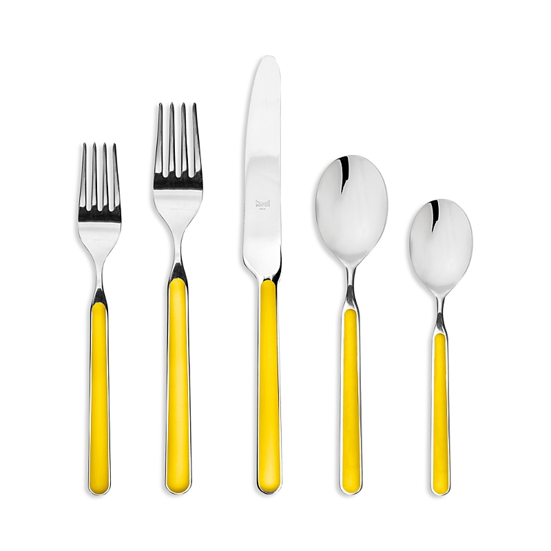 Mepra Fantasia 20-piece Flatware Set In Yellow