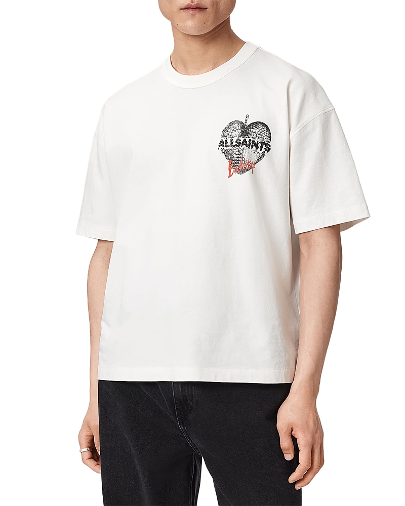 Allsaints Reflect Backstage Heart Logo Graphic Tour T-Shirt