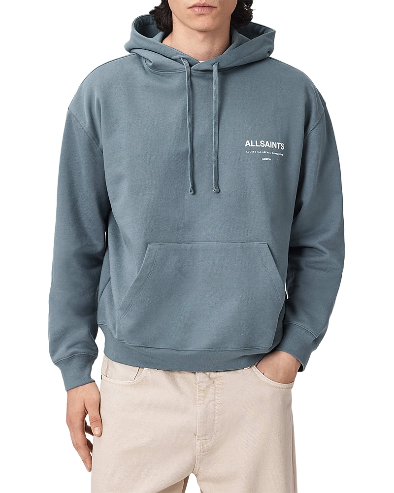 Allsaints Backstage Logo Graphic Drawstring Hoodie