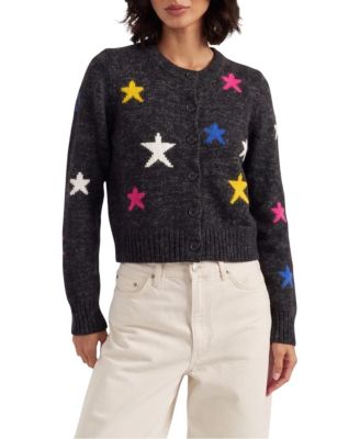  Women's  Wool-Cashmere Star Round-neck Sweater