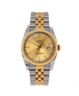  Oyster Perpetual Datejust Automatic Watch in Stainless Steel and Gold 36mm