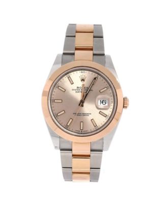  Oyster Perpetual Datejust Automatic Watch in Stainless Steel and Rose Gold 41mm