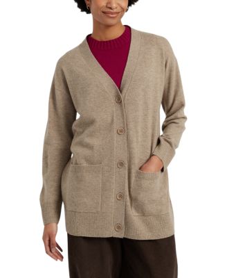  Women's Wool-Cashmere Long Cardigan