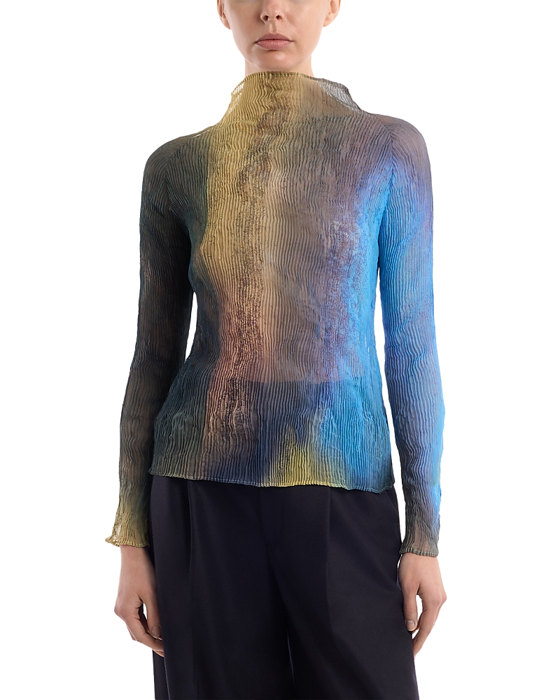 Issey Miyake Chiffon Twist View Point Top