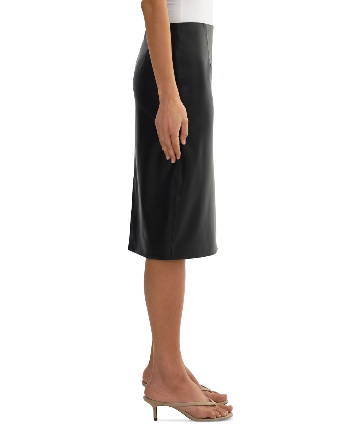 Luciana Faux Leather Pencil Skirt thumbnail 3