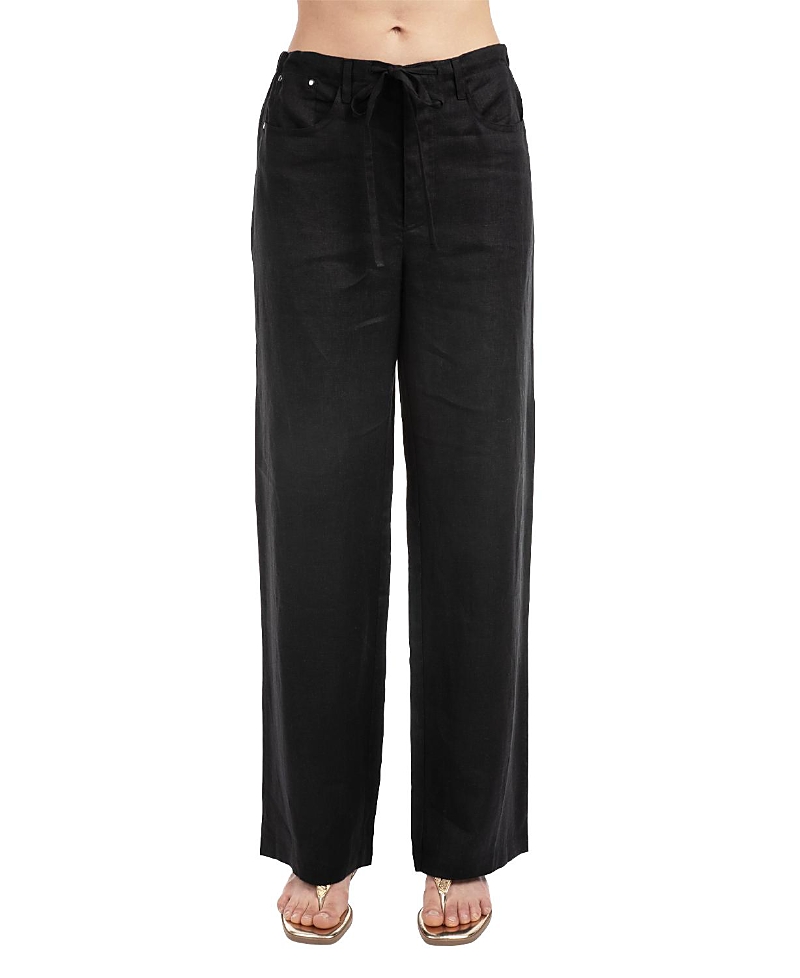 Elle Collection Women's Linen Drawcord Pant