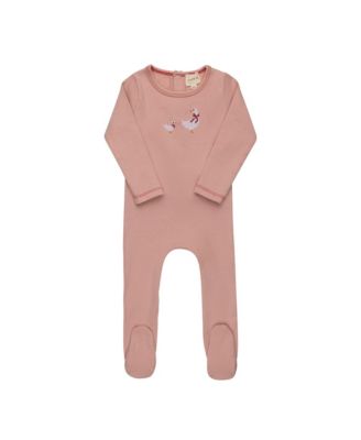 Unisex Cross Stitch Duckling Collection Footie - Baby
