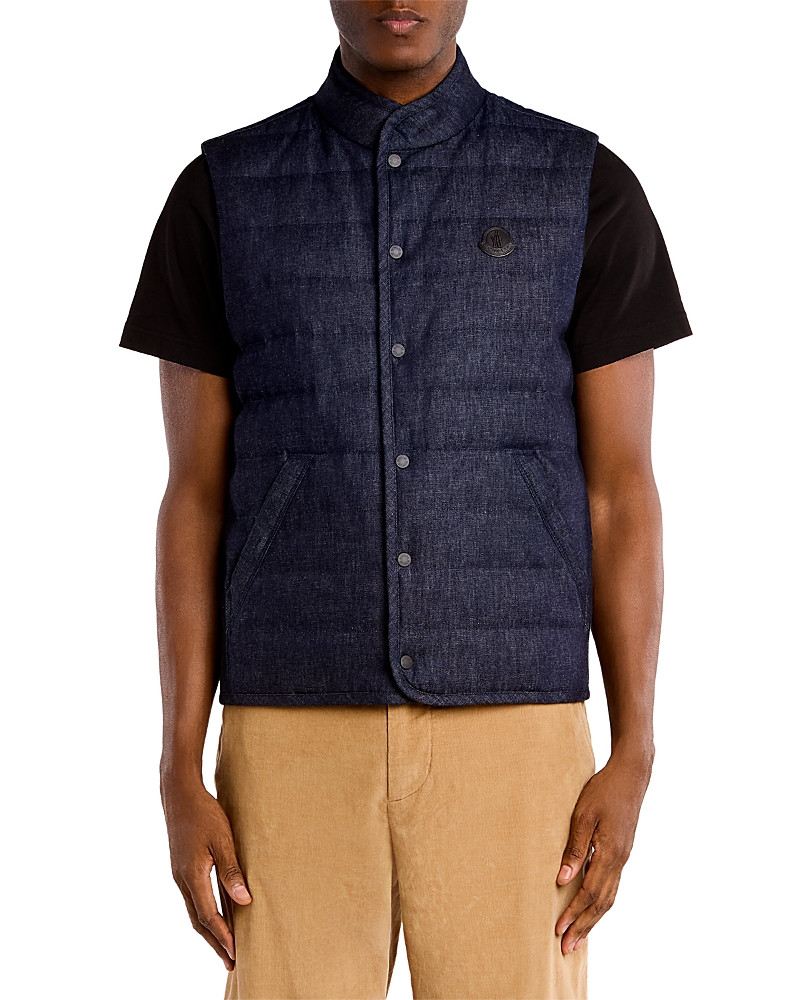Moncler Liorane Denim Down Vest