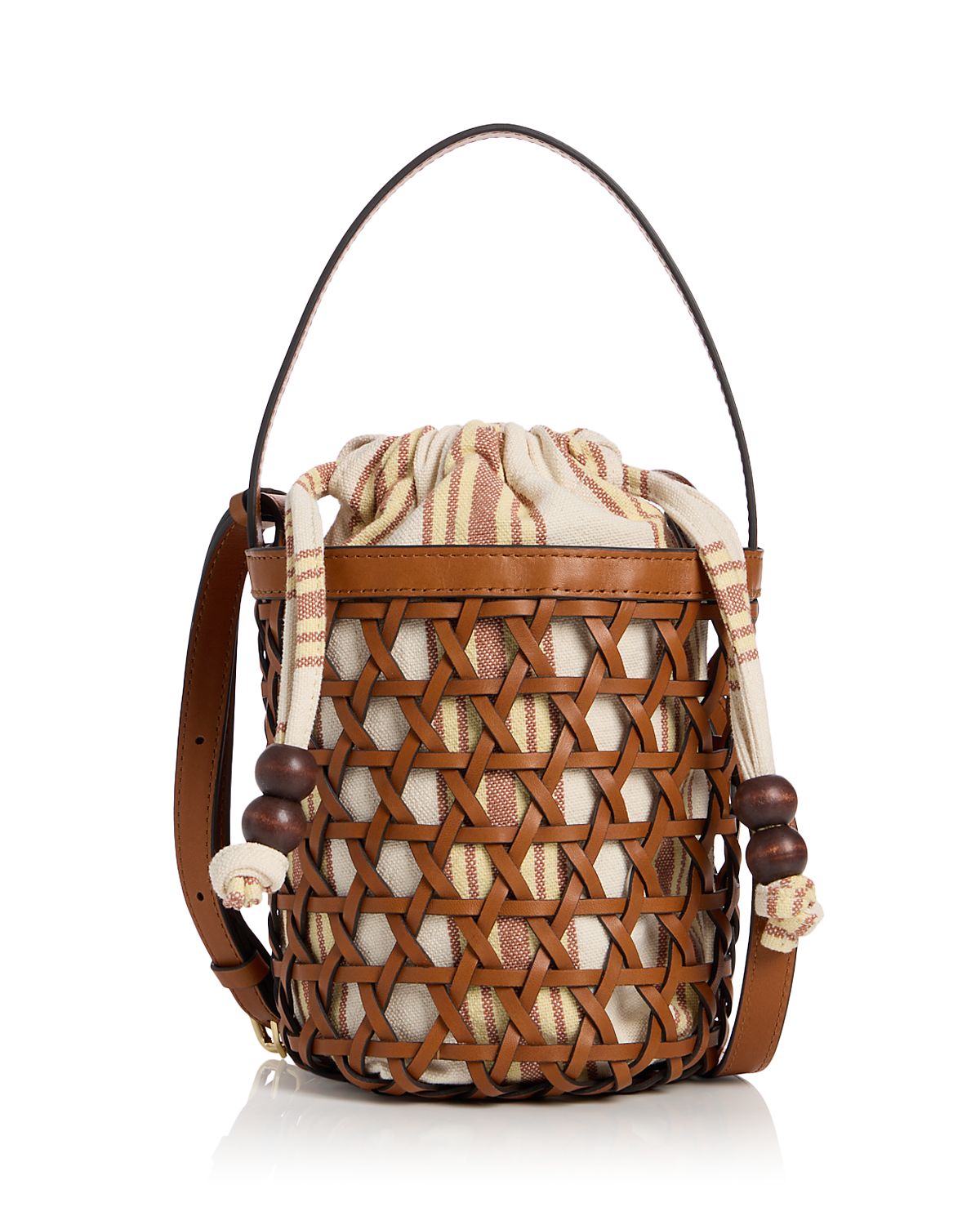 Loeffler Randall Woven Bucket Crossbody Bag