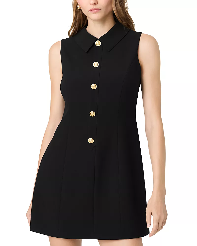 French Connection Azra Sleeveless Collar Mini Dress