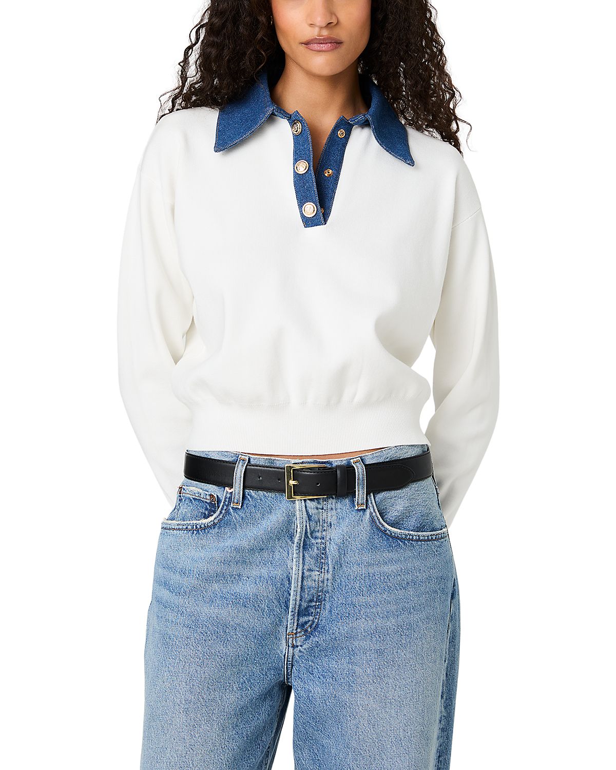 French Connection Contrast Collar Sweater