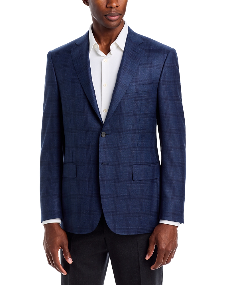 Canali Sienna Tonal Plaid Regular Fit Sport Coat