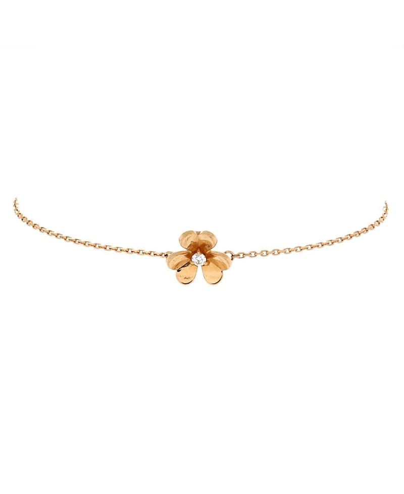 Pre-Owned Van Cleef & Arpels Mini Frivole Bracelet 18K Gold with Diamond