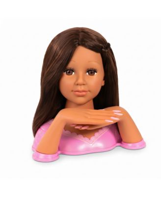 Charlene Magic Nails, Brunette, Doll Styling Head, Ages 3+