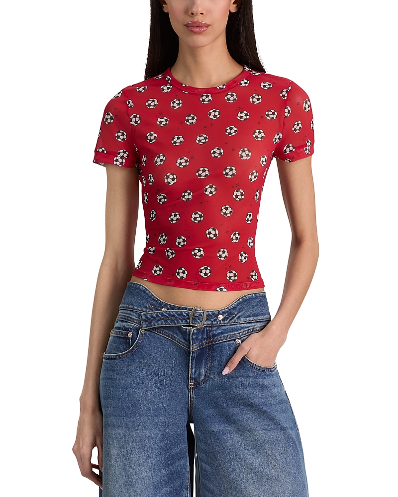Alice And Olivia Tess Crewneck Tee