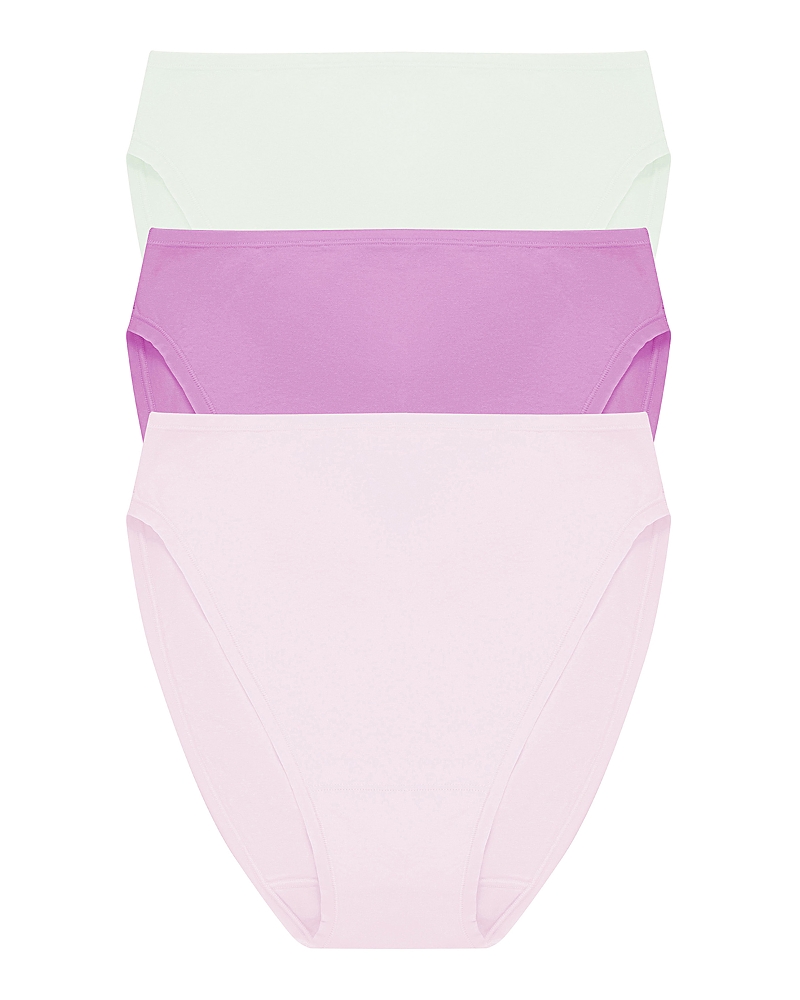 Natori Bliss Bare High Cut Brief, Pack of 3 · XS