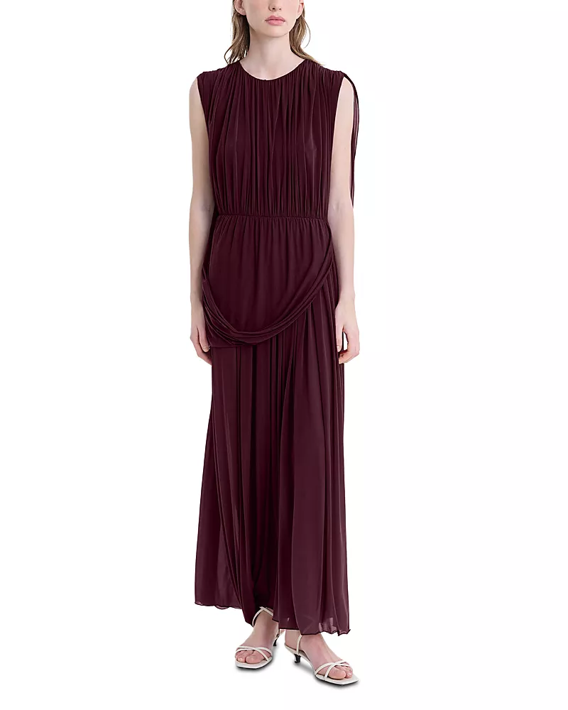 Fforme Kahlo Asymmetric Draped Loop Jersey Dress