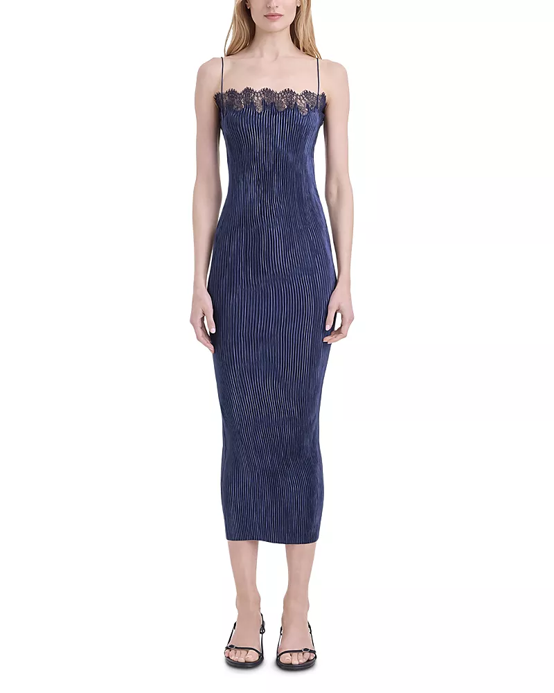 Fforme Lumi Long Pleated Dress