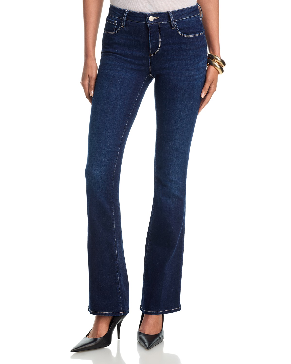 Cara Low Rise Bootcut Jeans in Robles