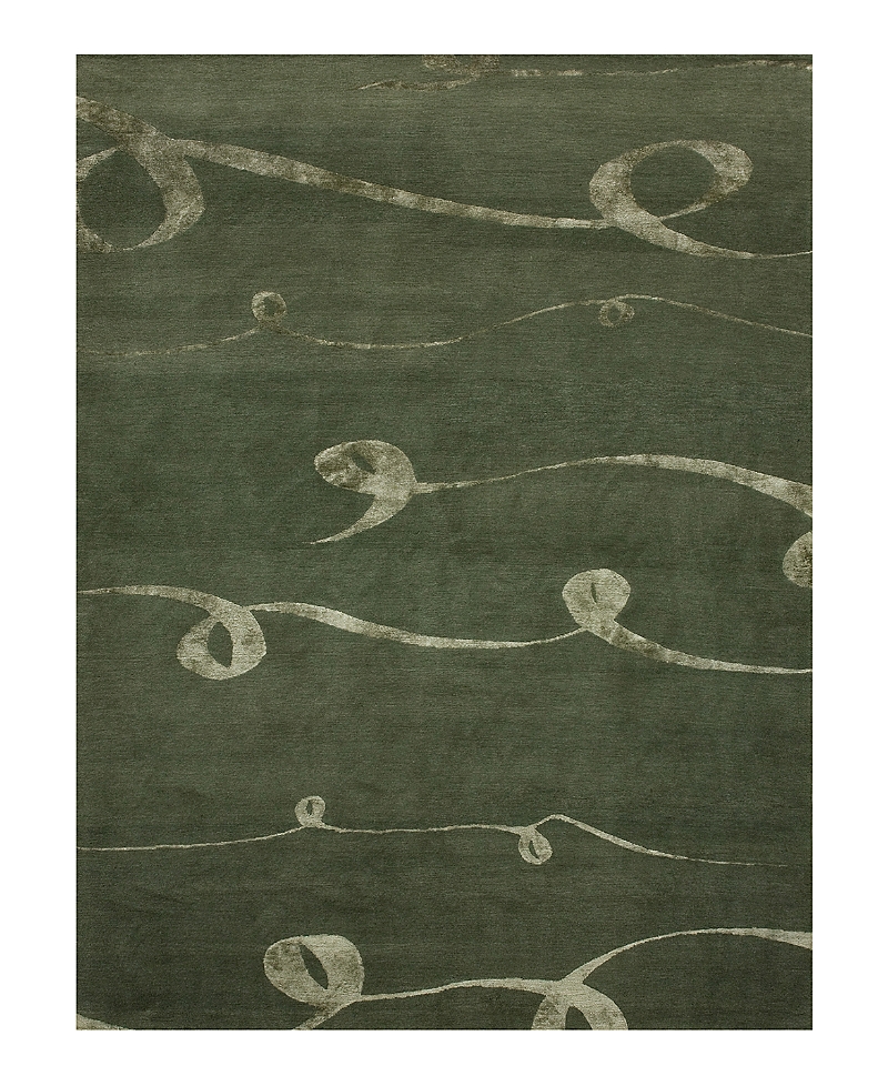 Bokara Rug Co Tibetan Wool Silk Ribbon Area Rug, 6' x 9'