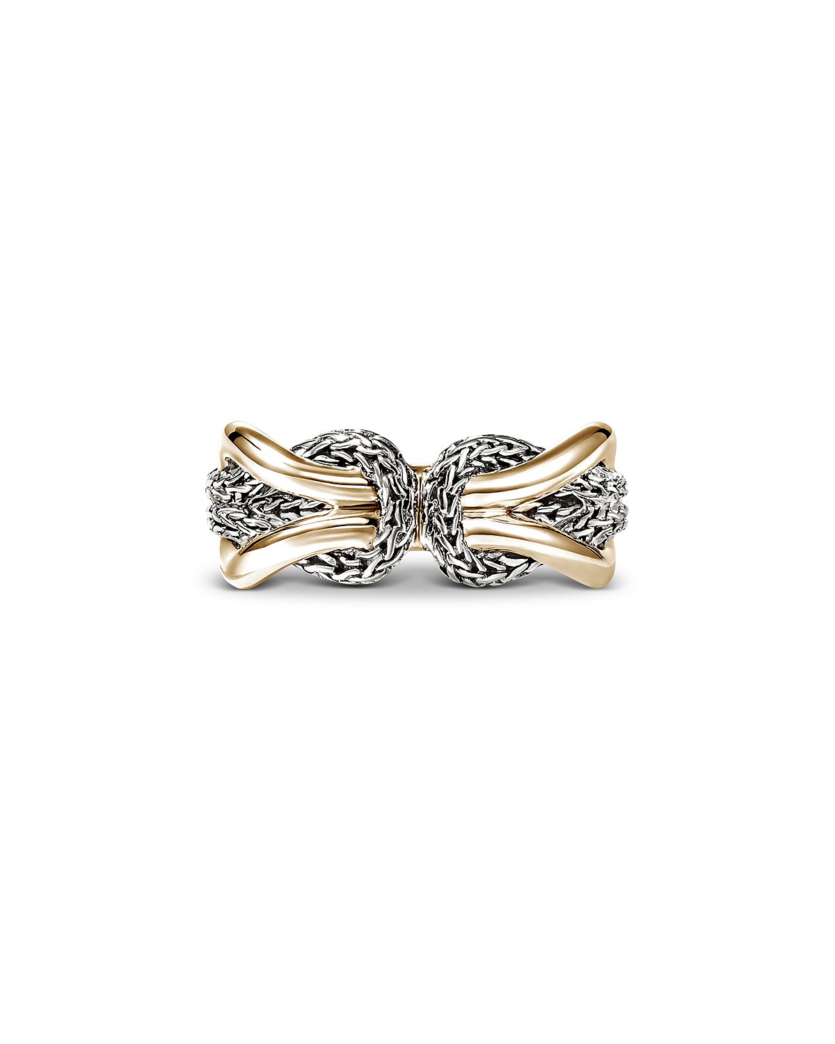 John Hardy 14K Yellow Gold & Sterling Silver Love Knot Infinite Ring