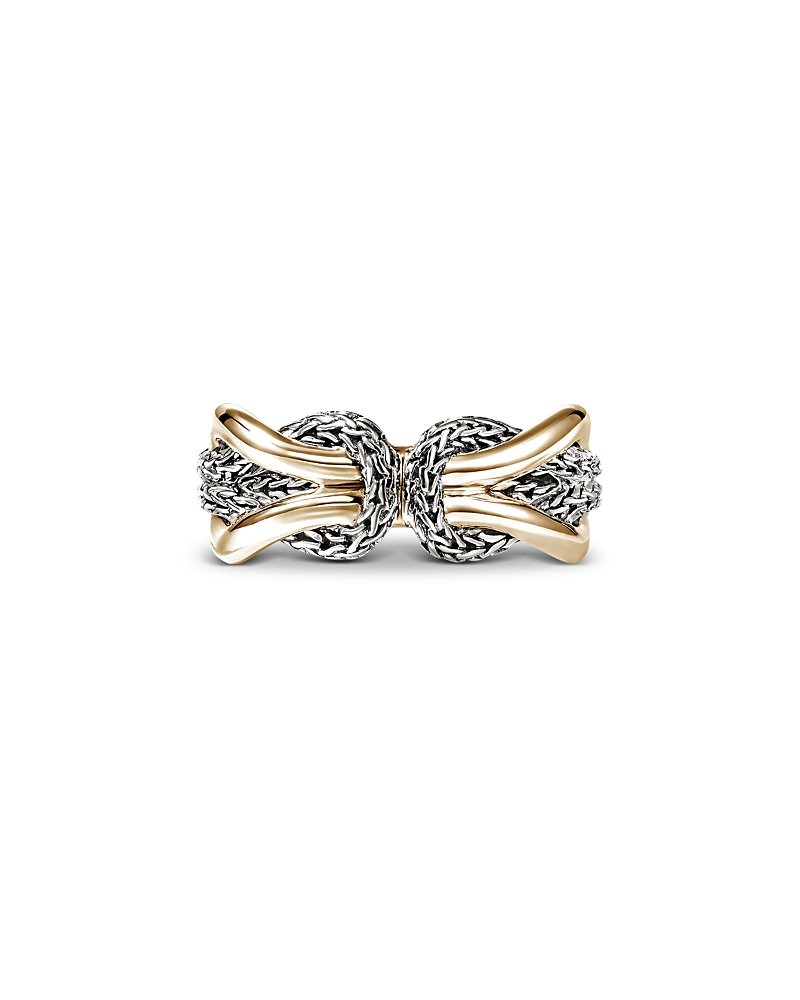 John Hardy 14K Yellow Gold & Sterling Silver Love Knot Infinite Ring