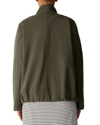 Mock Neck Zippered Jacket - thumbnail 4