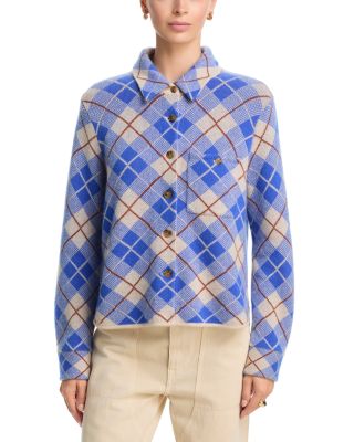 Dylan Cashmere Plaid Shirt