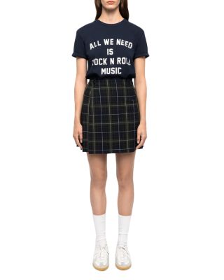 Jumi Tailleur Tartan Pleated Skirt