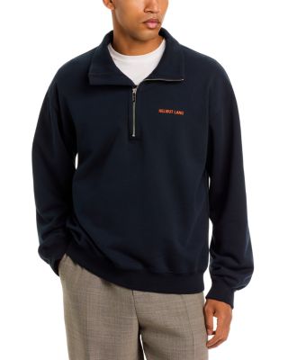 Quarter Zip Cotton Logo Sweater