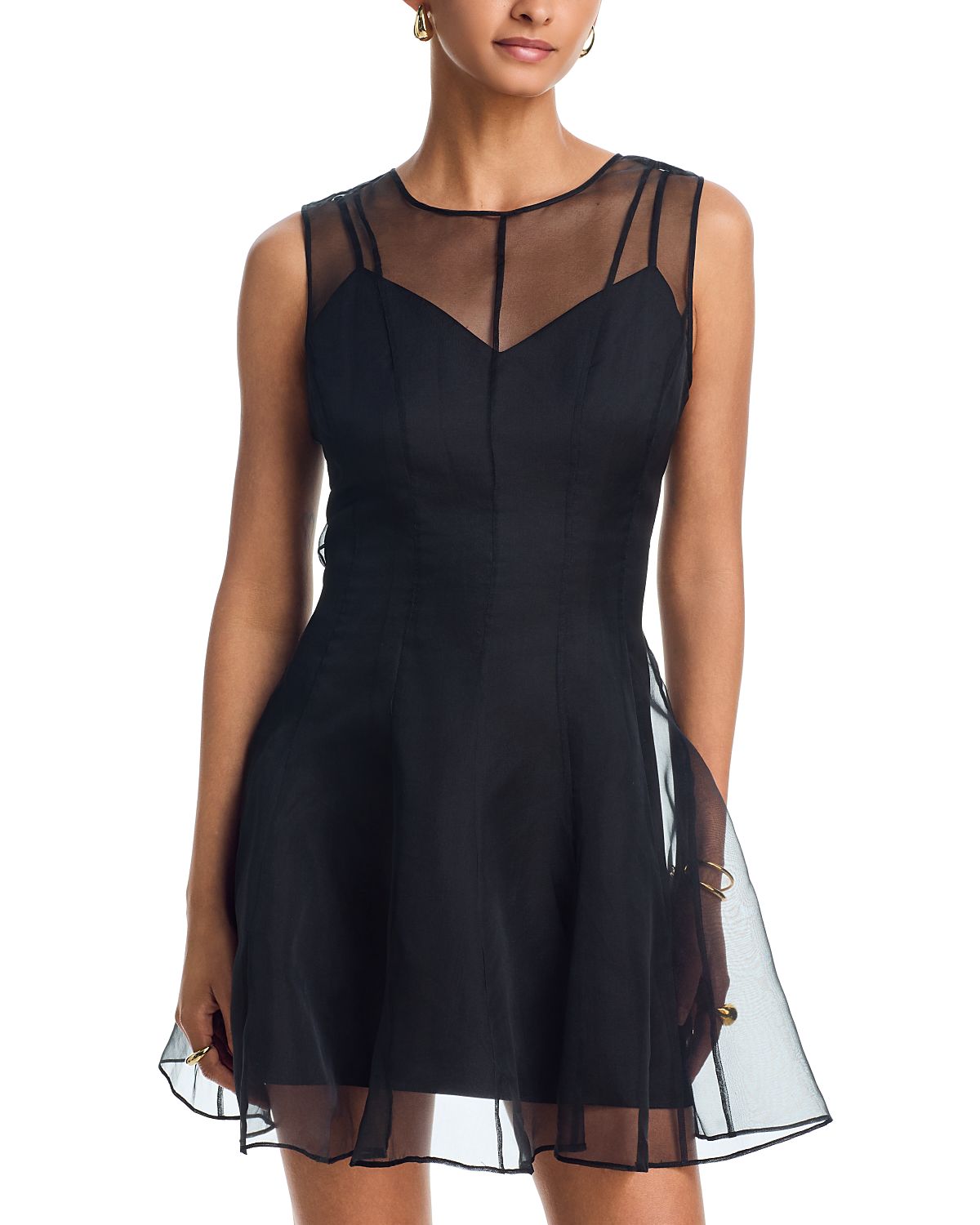 Milly Ophelia Organza Mini Dress