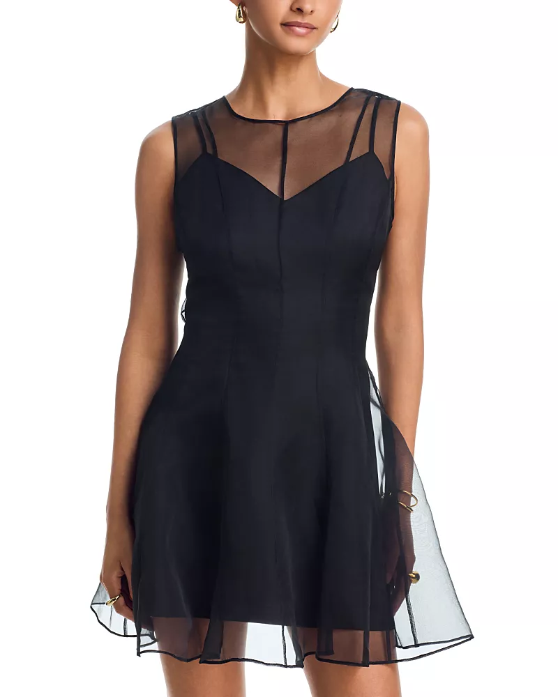 Milly Ophelia Organza Mini Dress