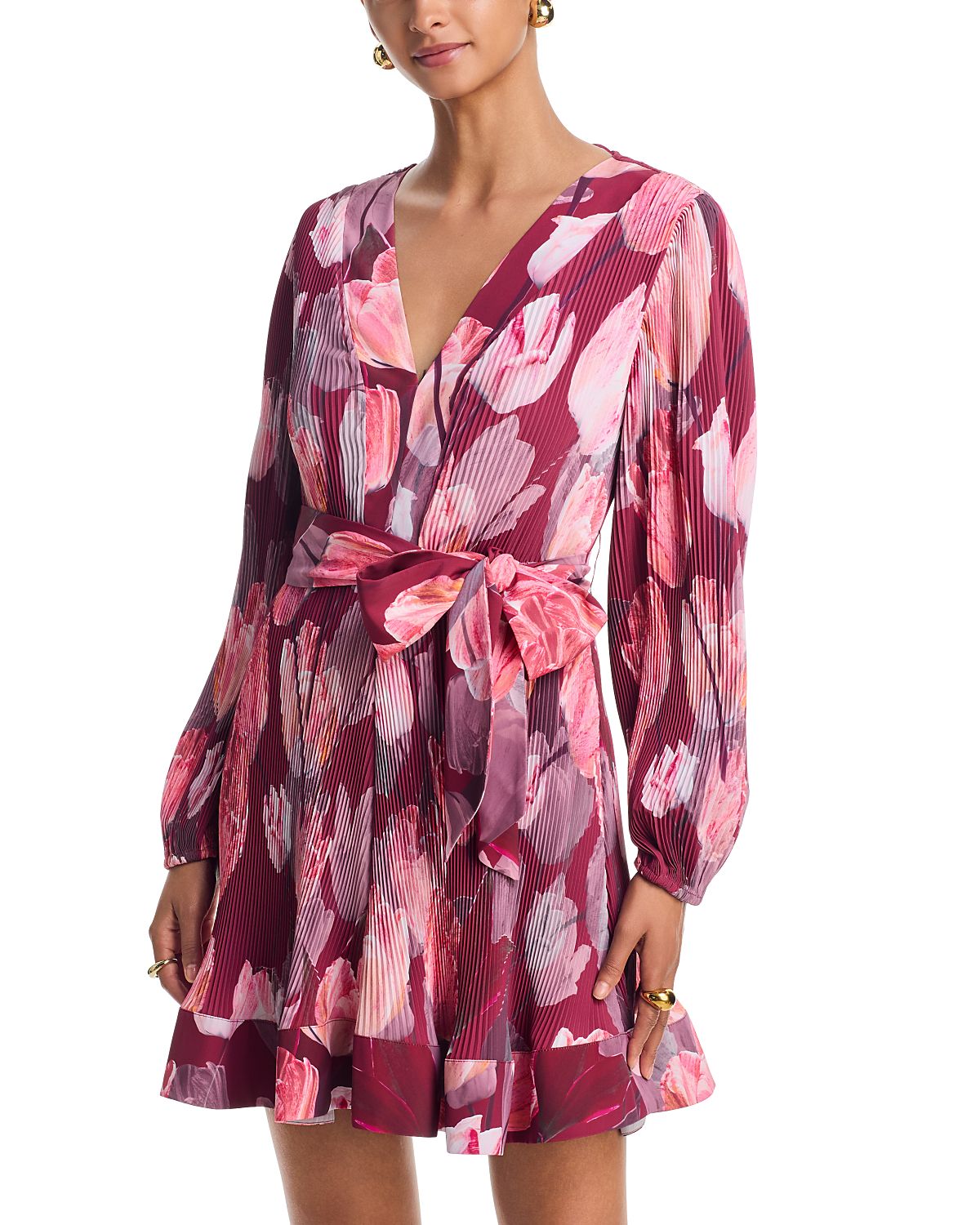 Milly Liv Printed Pleated Dress